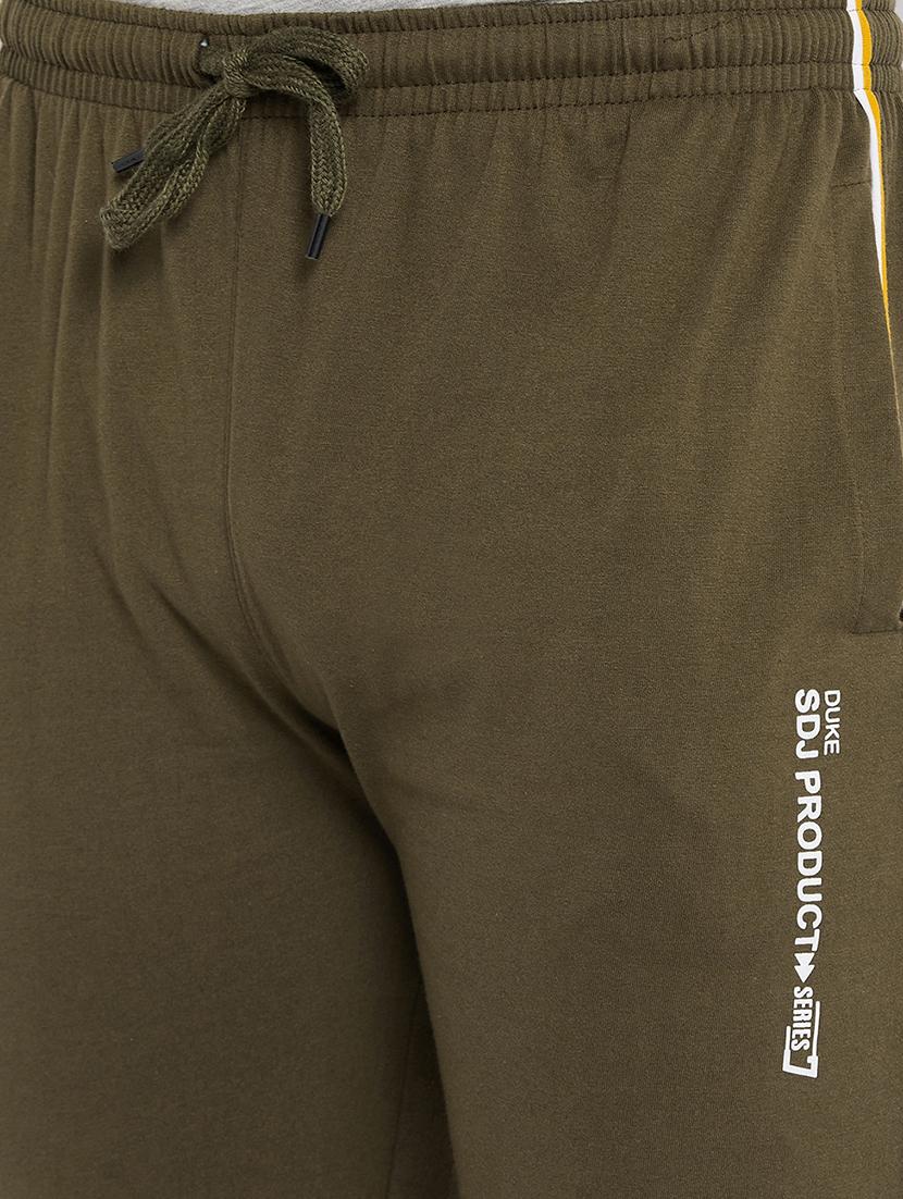 olive-green solid full length track pant - 18312057 - Standard Image - 4