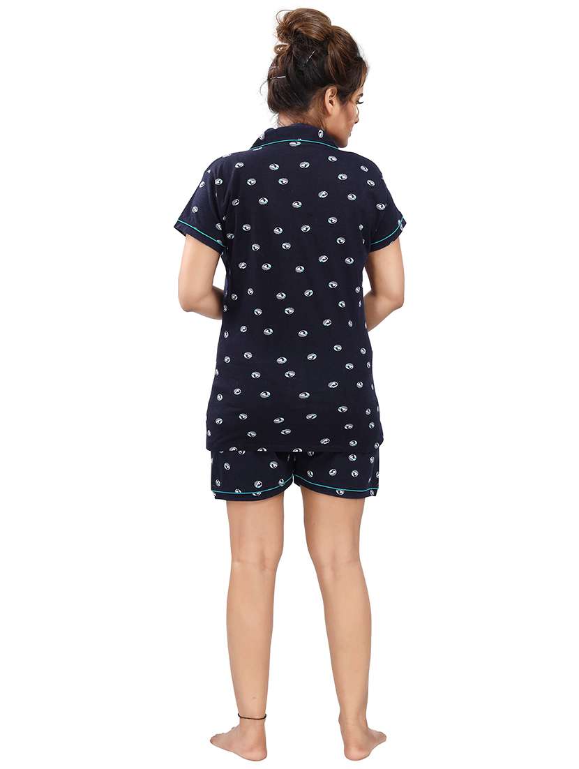 pack of 2 printed nightwear shorts set  - 18312126 -  Standard Image - 4