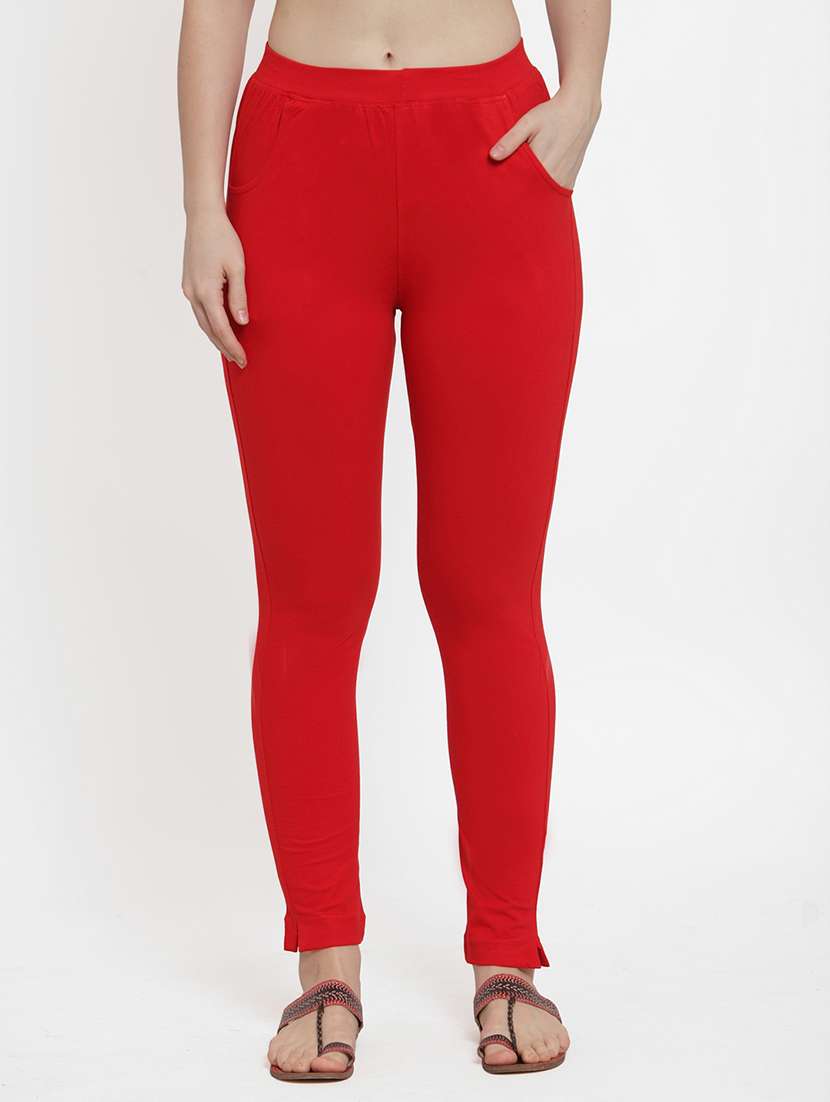 set of 2 multi colored solid legging - 18312433 -  Standard Image - 1