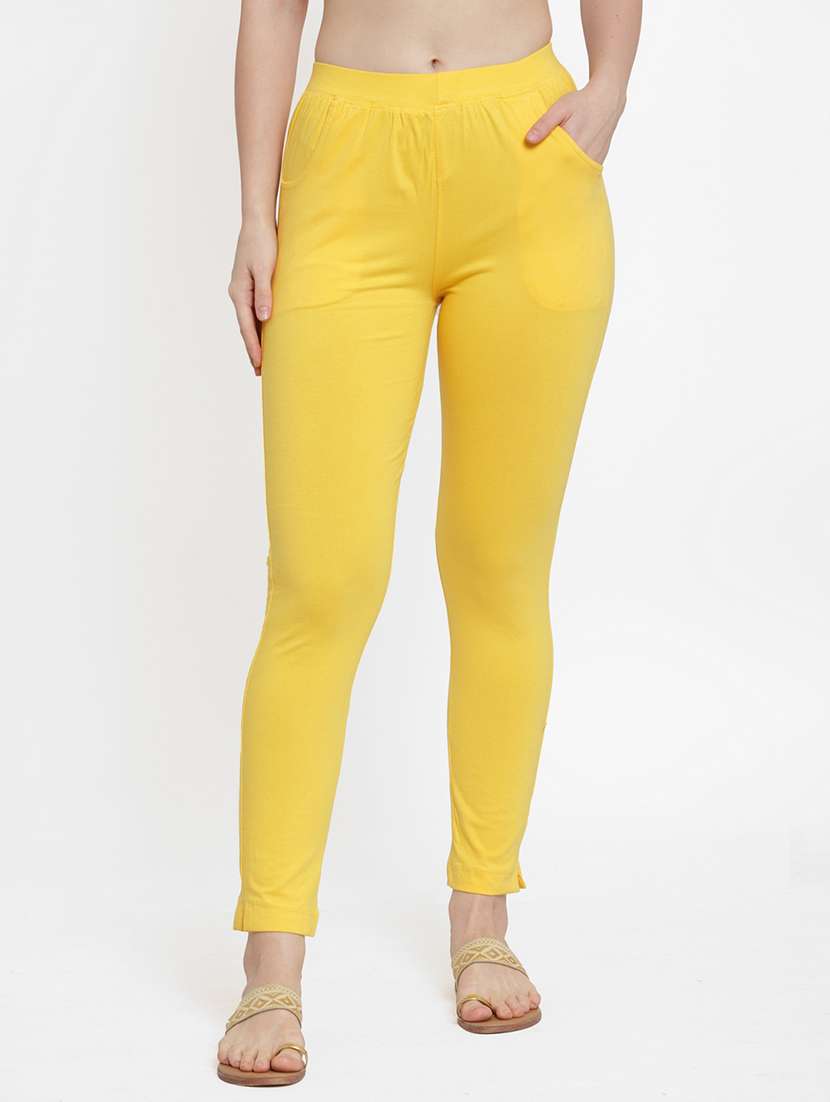 set of 2 multi colored solid legging - 18312468 -  Standard Image - 1