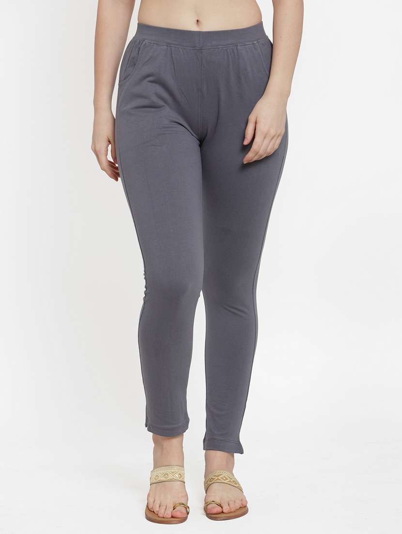 set of 2 multi colored solid legging - 18312471 -  Standard Image - 1