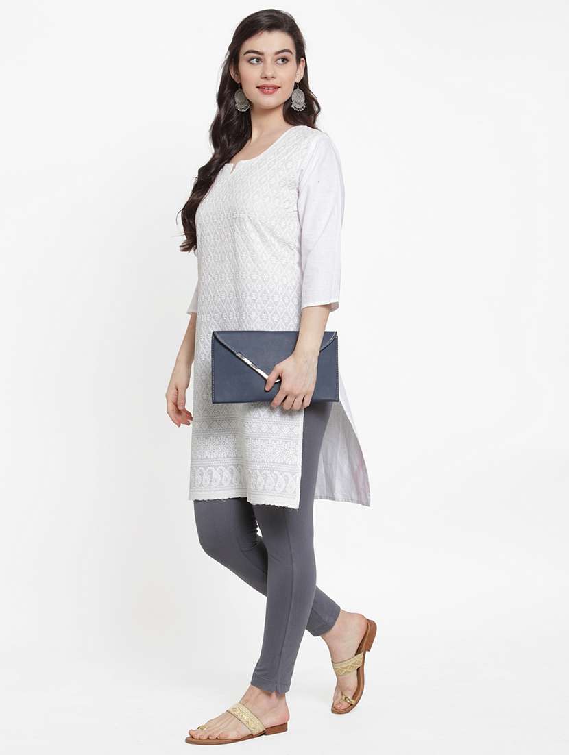 set of 2 multi colored solid legging - 18312480 -  Standard Image - 4