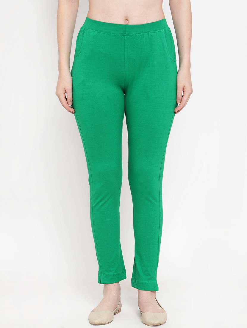 set of 2 multi colored solid legging - 18312504 -  Standard Image - 1