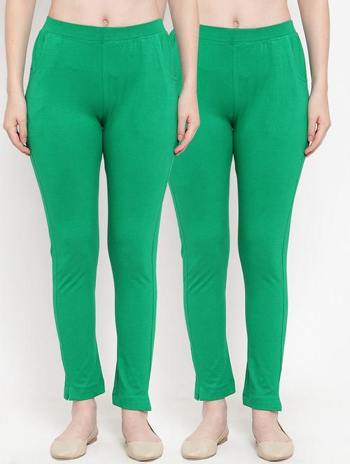 set of 2 multi colored solid legging - 18312526 - Standard Image - 0