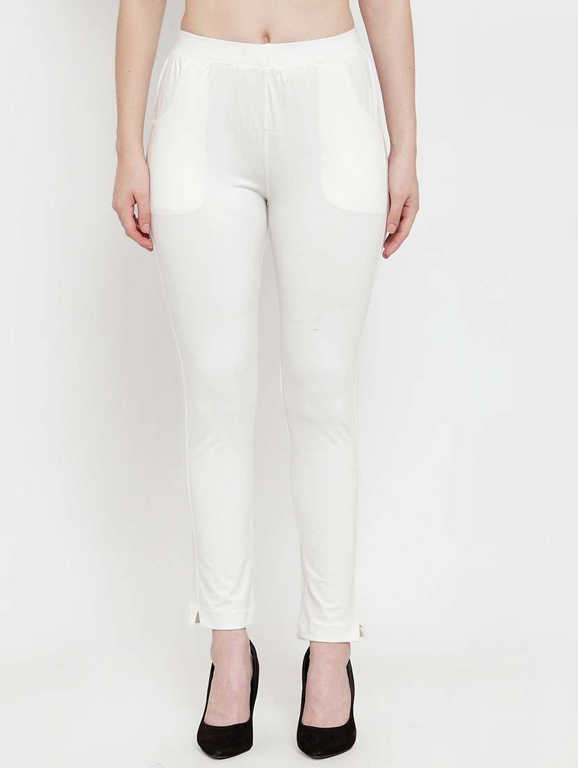 set of 2 multi colored solid legging - 18312547 -  Standard Image - 1