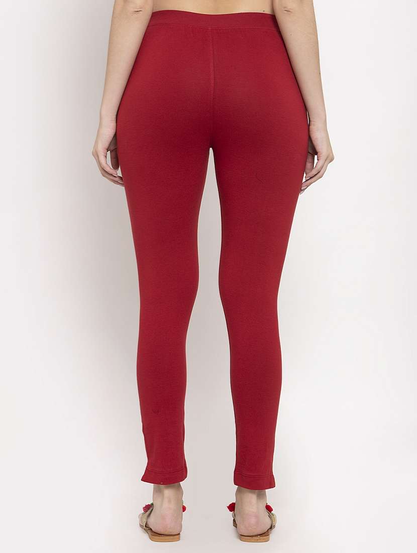 set of 2 multi colored solid legging - 18312553 -  Standard Image - 4