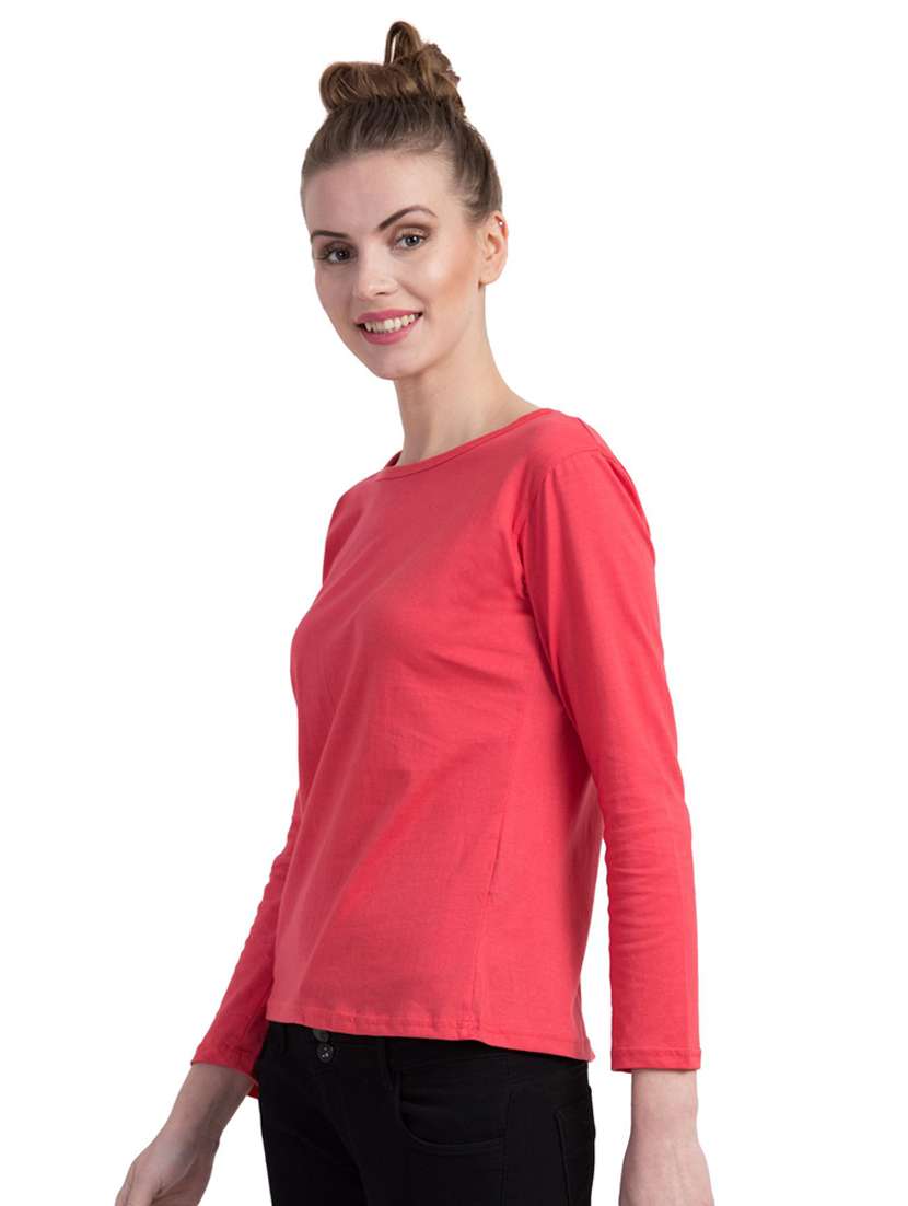 round neck solid regular tee - 18312771 - Standard Image - 1