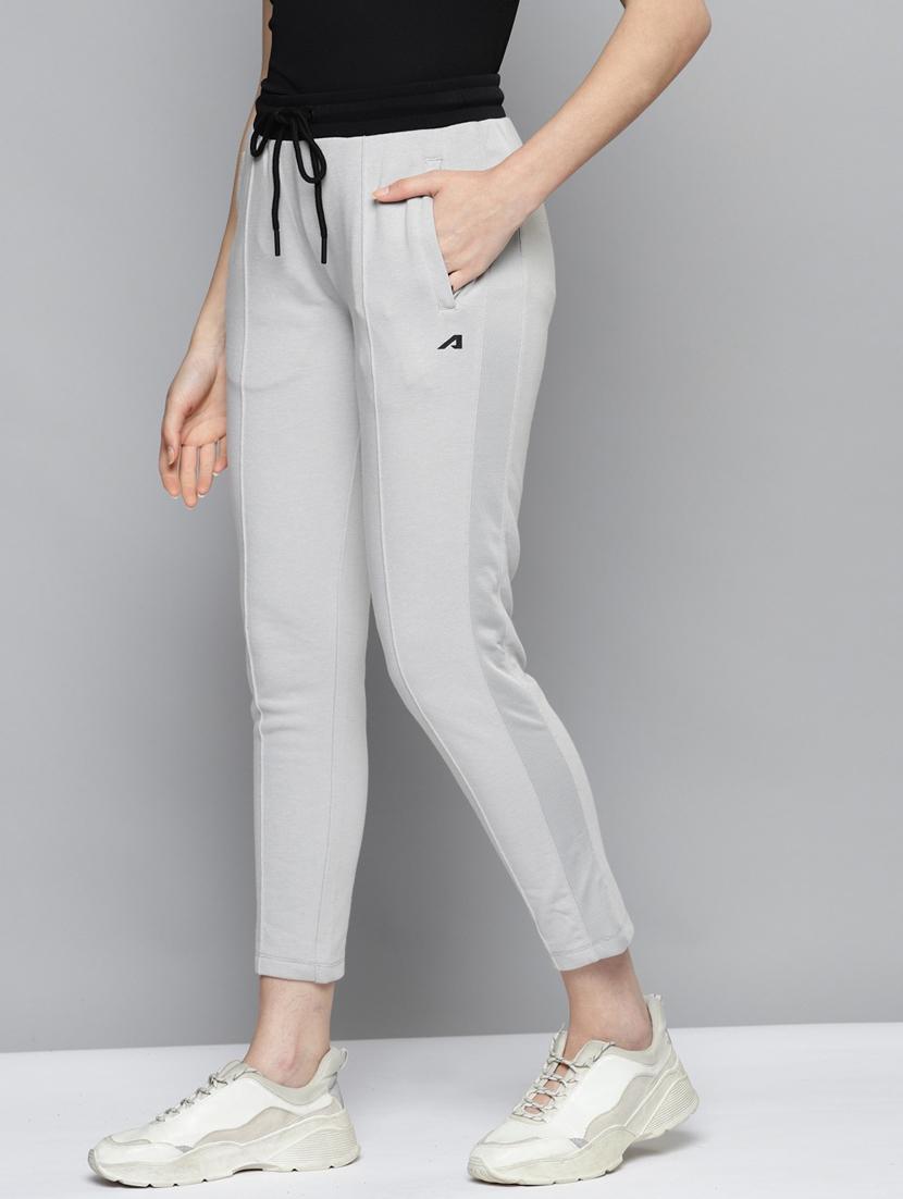 mid rise solid track pant - 18312973 -  Standard Image - 1