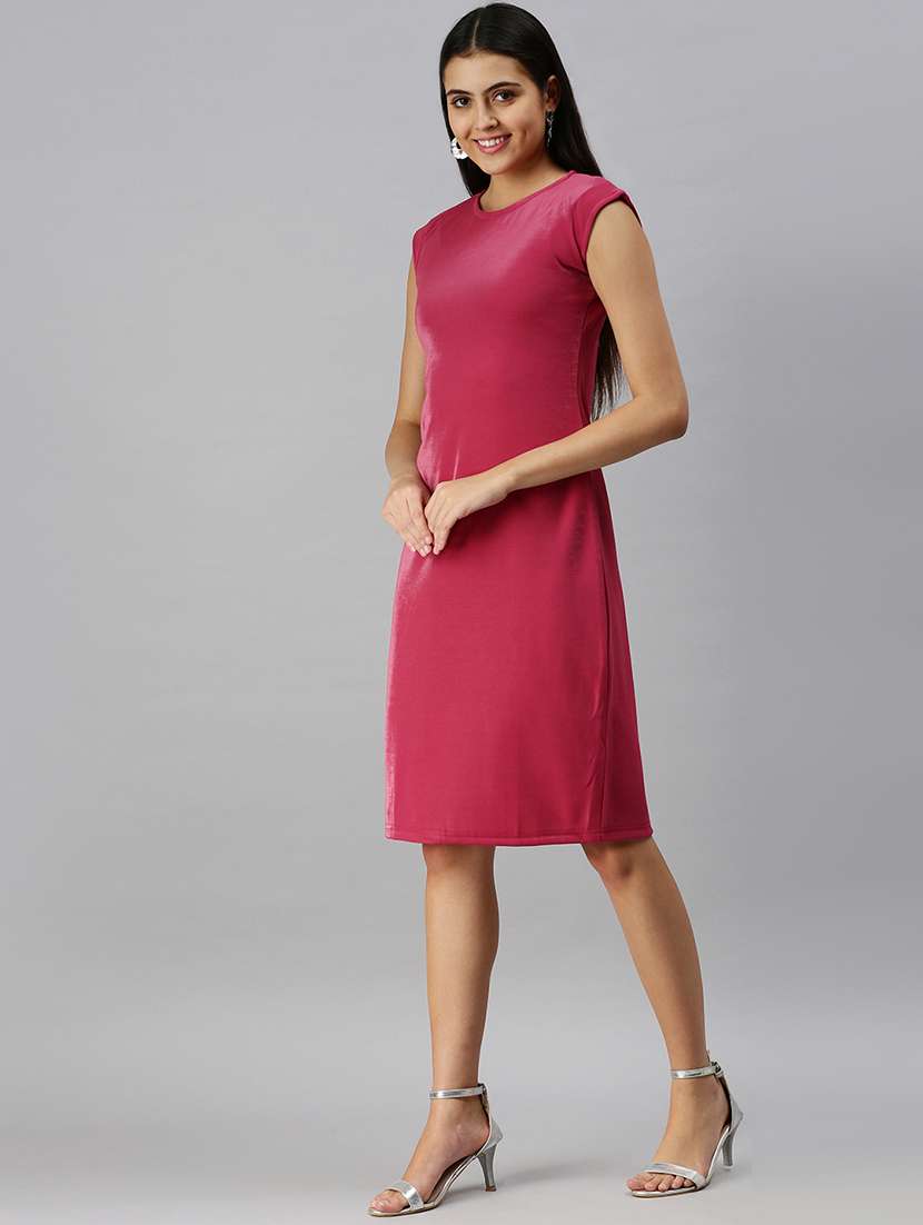 women's sheath solid dress - 18313183 - Standard Image - 1