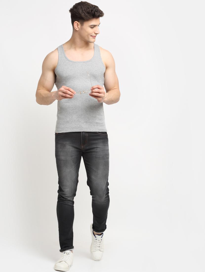 set of 2 solid cotton vest - 18313209 - Standard Image - 4