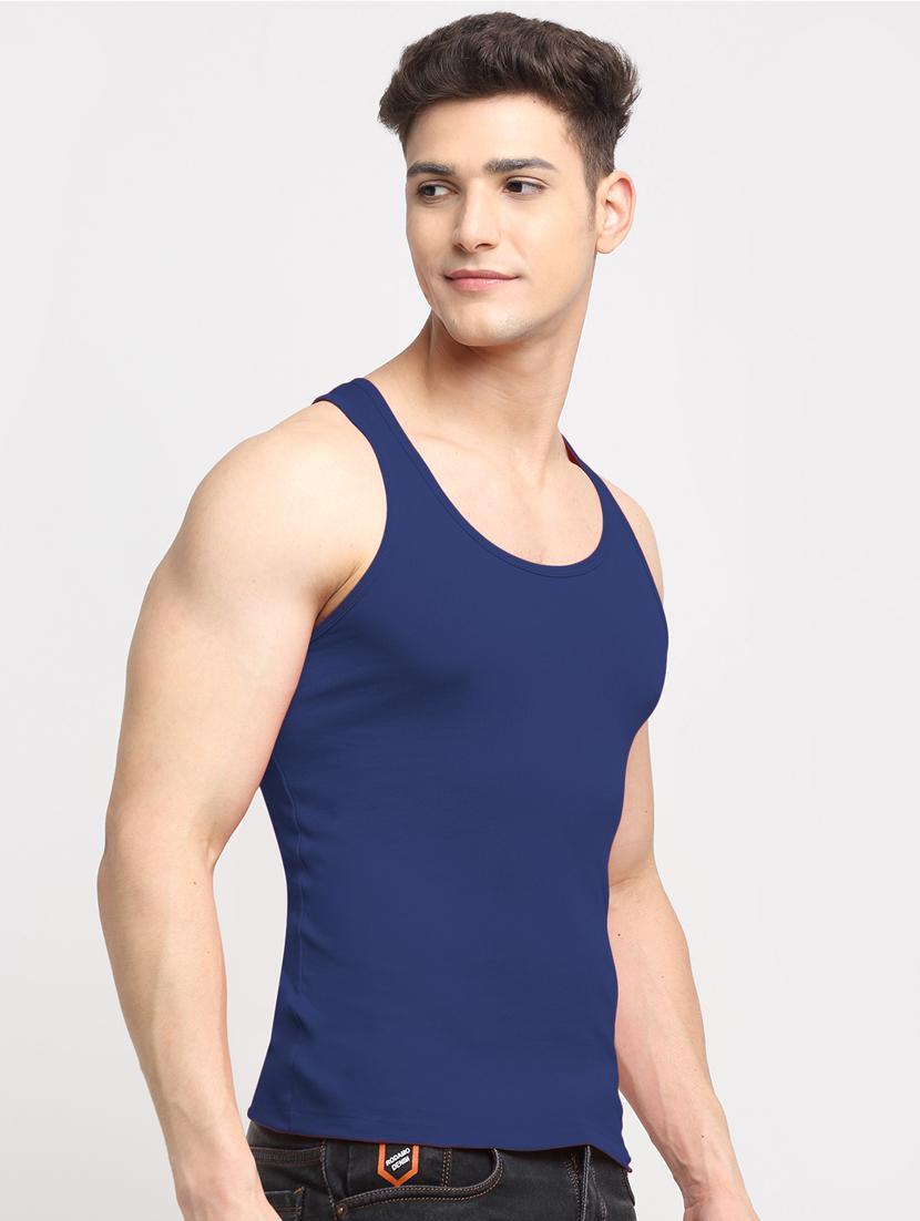set of 2 solid cotton vest - 18313210 - Standard Image - 1