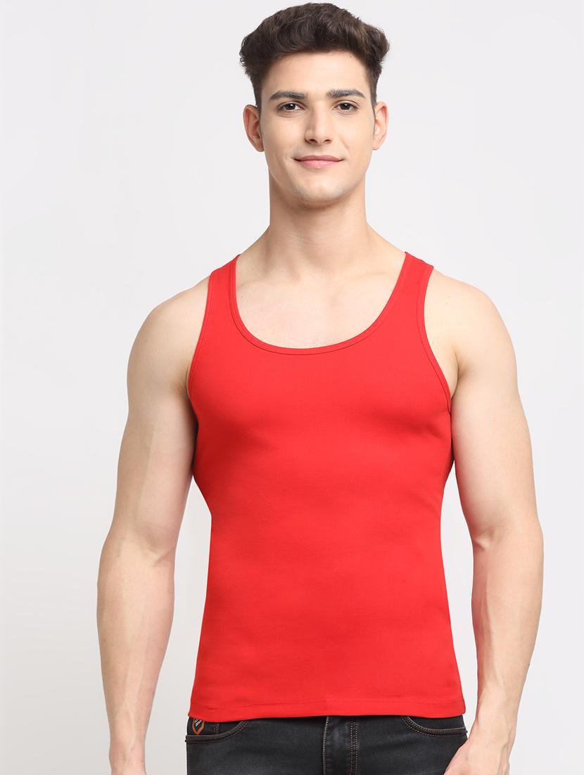 set of 2 solid cotton vest - 18313230 -  Standard Image - 1