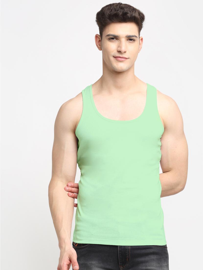 set of 2 solid cotton vest - 18313233 - Standard Image - 1