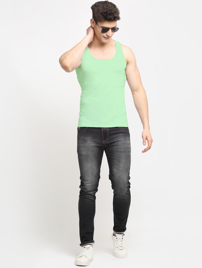 set of 2 solid cotton vest - 18313233 - Standard Image - 4