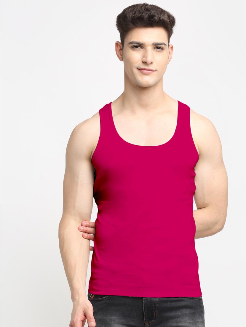 set of 2 solid cotton vest - 18313247 - Standard Image - 1