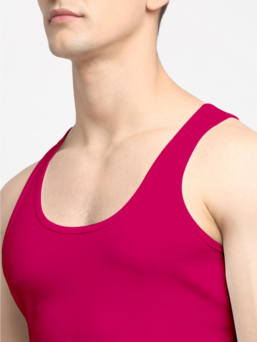 set of 2 solid cotton vest - 18313247 - Standard Image - 4
