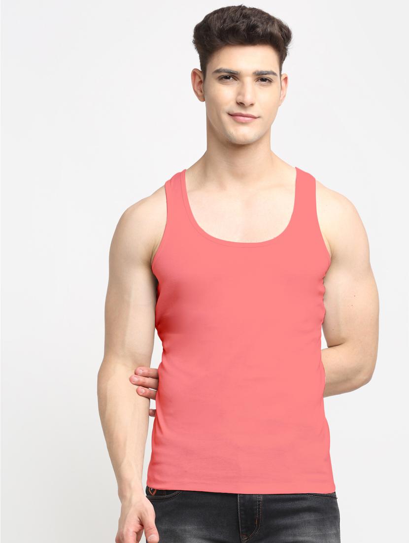 set of 2 solid cotton vest - 18313251 - Standard Image - 1