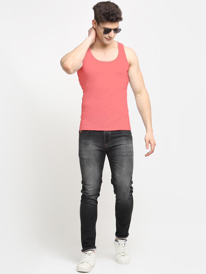 set of 2 solid cotton vest - 18313251 - Standard Image - 4