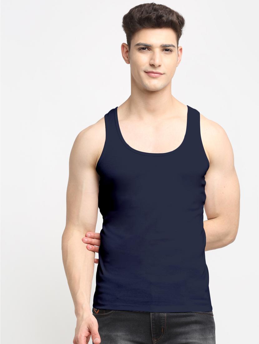set of 2 solid cotton vest - 18313287 -  Standard Image - 1