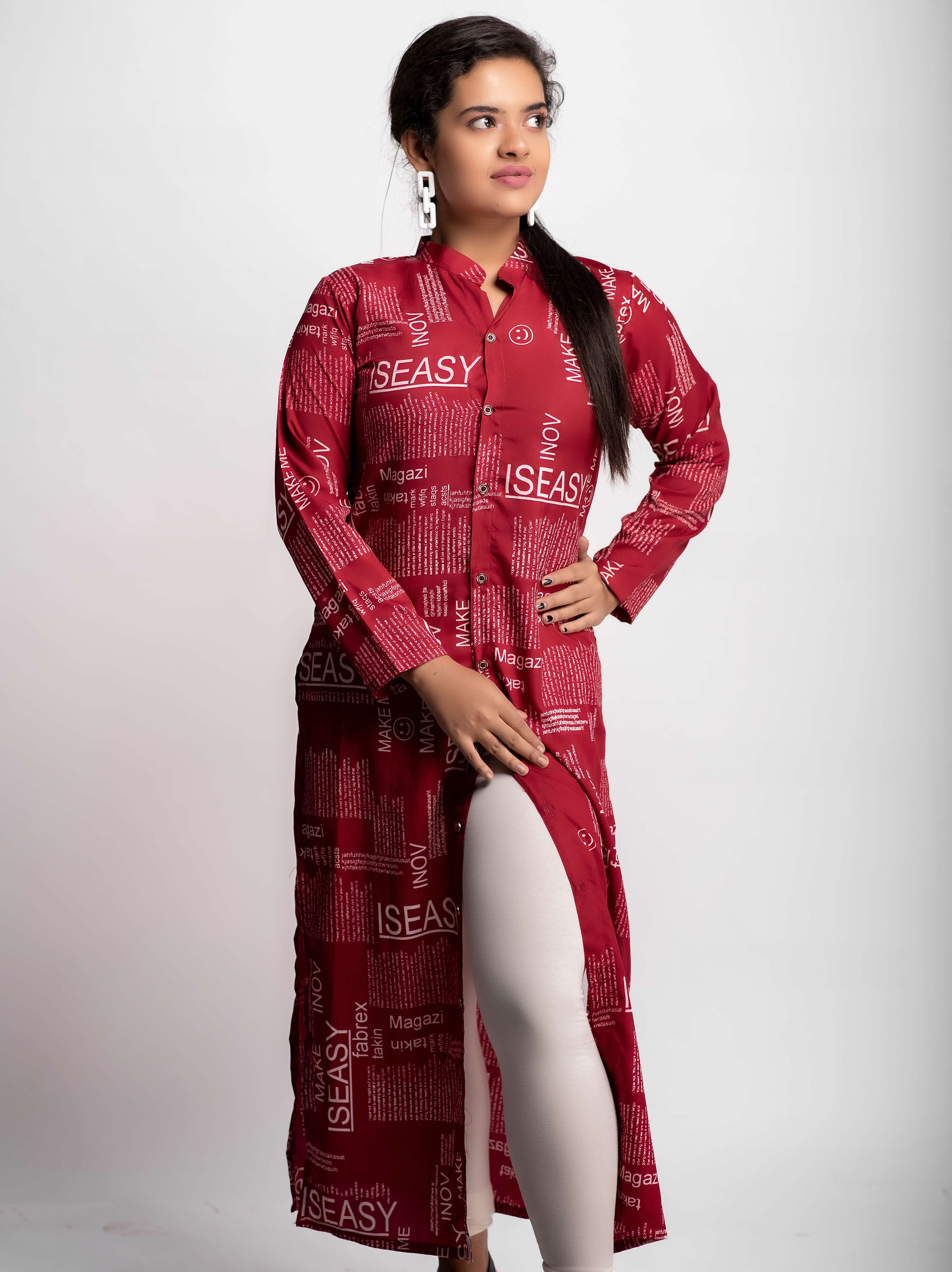 women's front slit kurta - 18313470 -  Standard Image - 1