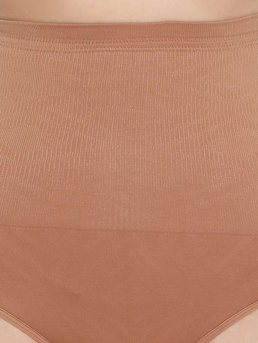 Beige Solid Tummy Tucker Shapewear