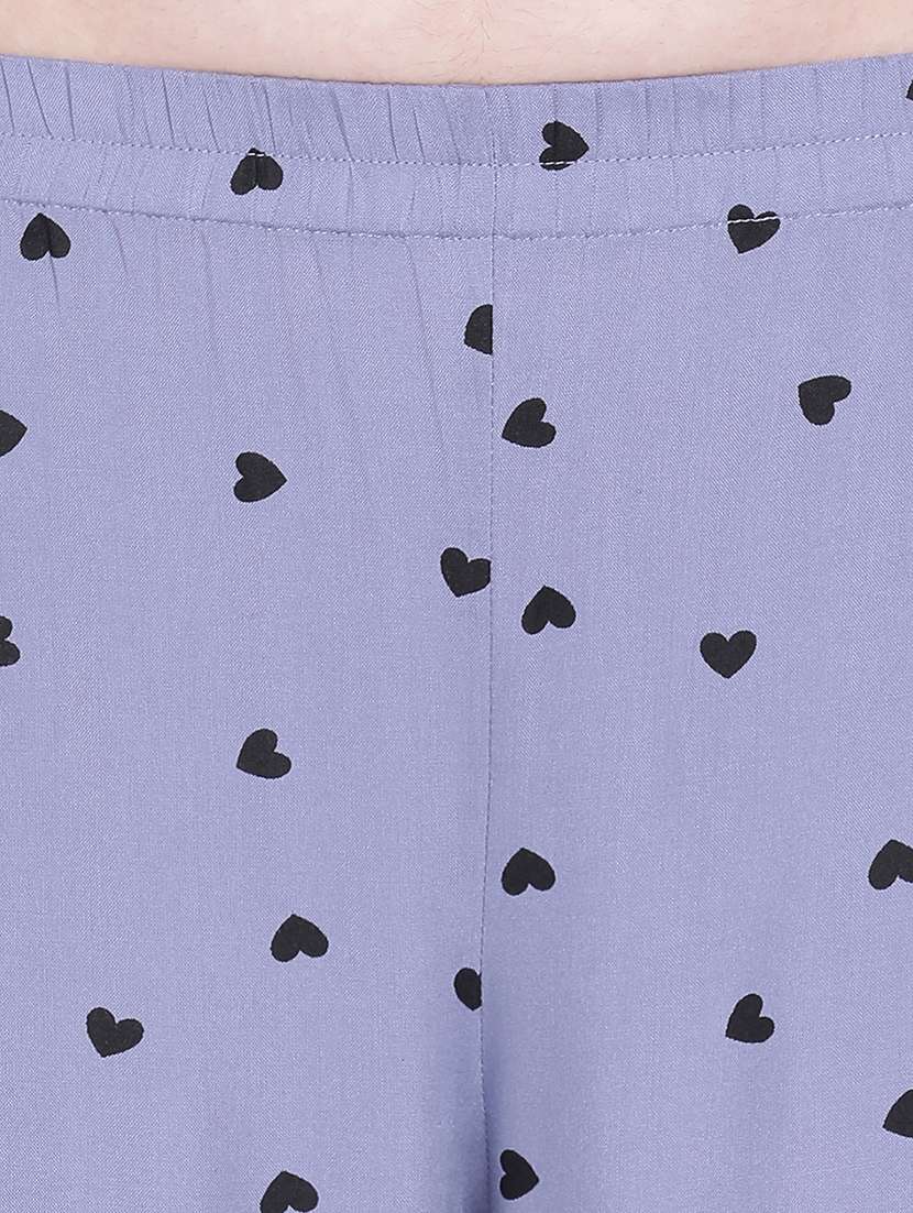 round neck printed nightwear pajama set  - 18313597 -  Standard Image - 4