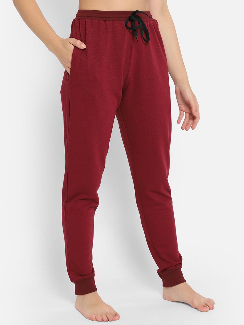drawstring waist solid pajama - 18313602 - Standard Image - 1