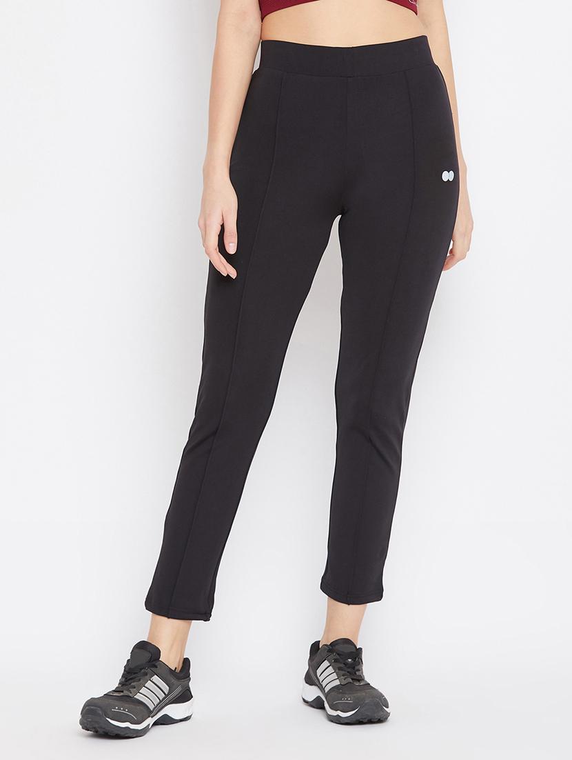 high rise solid track pant - 18313606 -  Zoom Image - 0