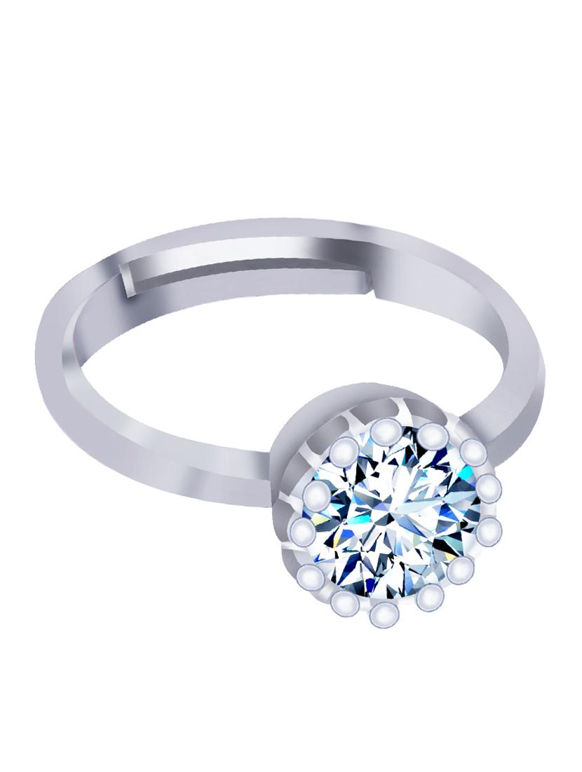 silver brass finger ring - 18313617 - Standard Image - 1