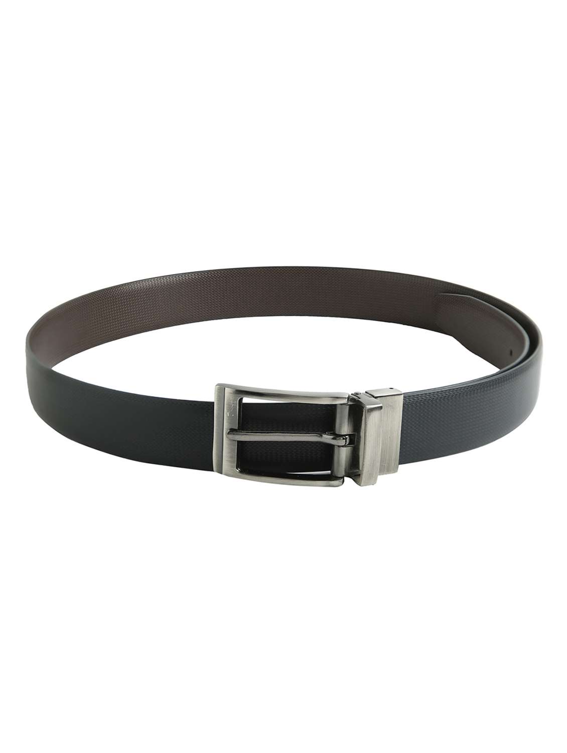 black leatherette belt