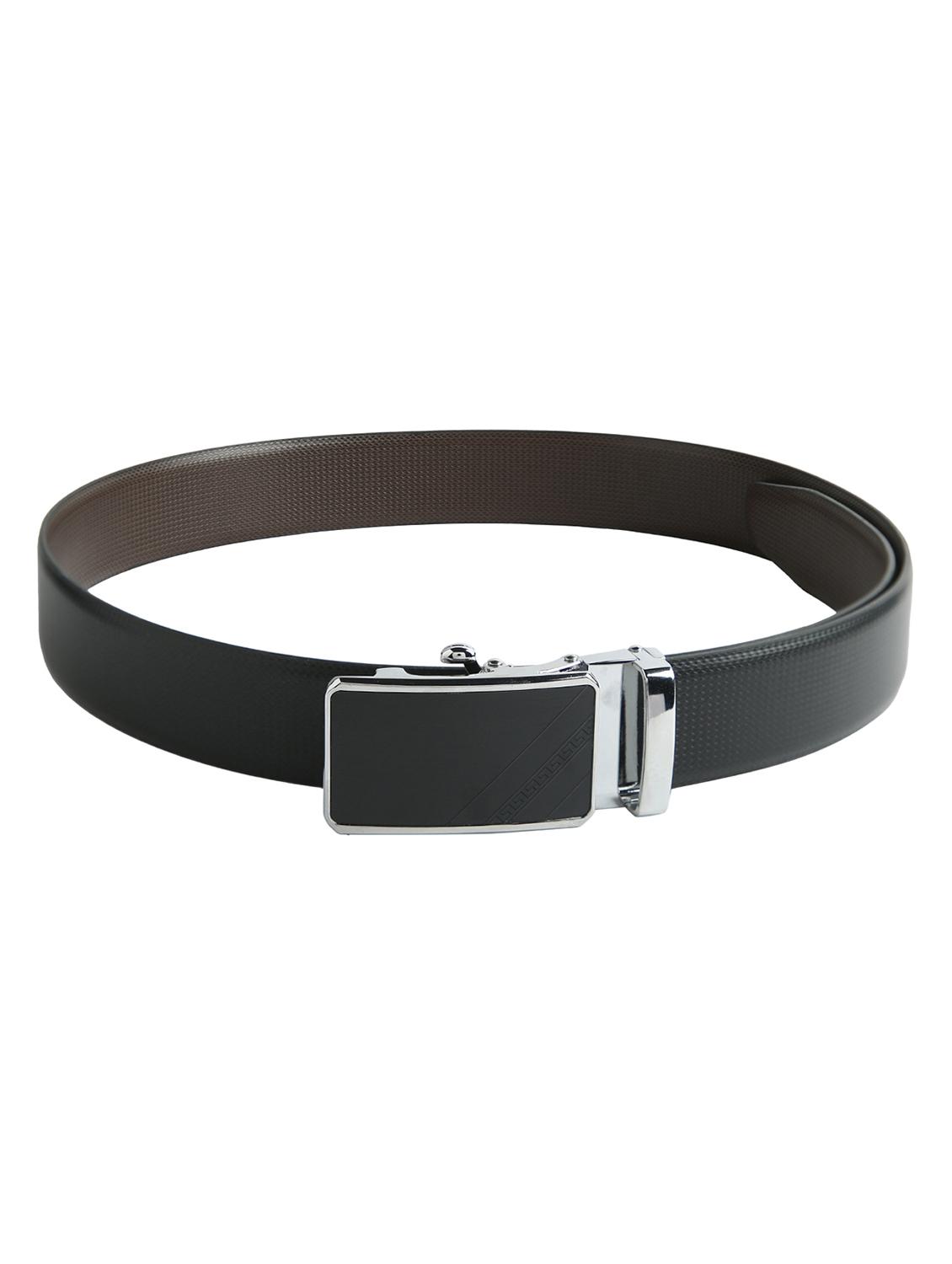 black leatherette belt