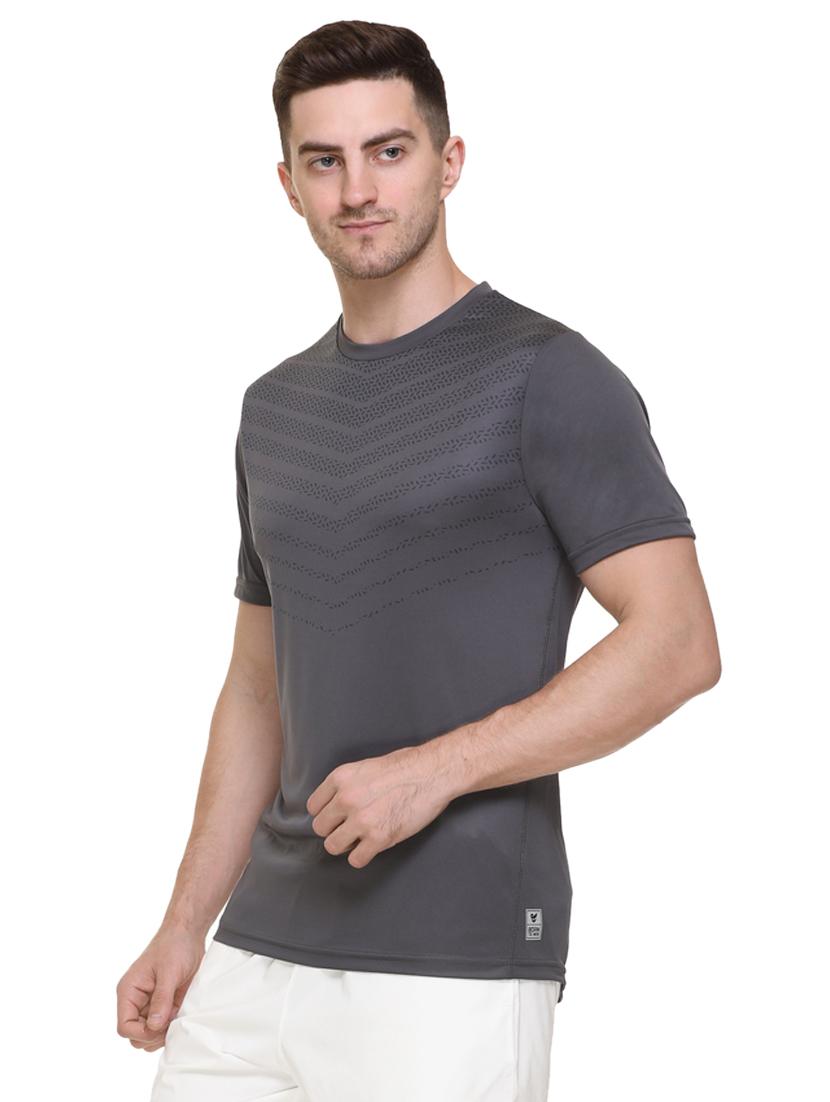 grey printed t-shirt - 18314579 - Standard Image - 1