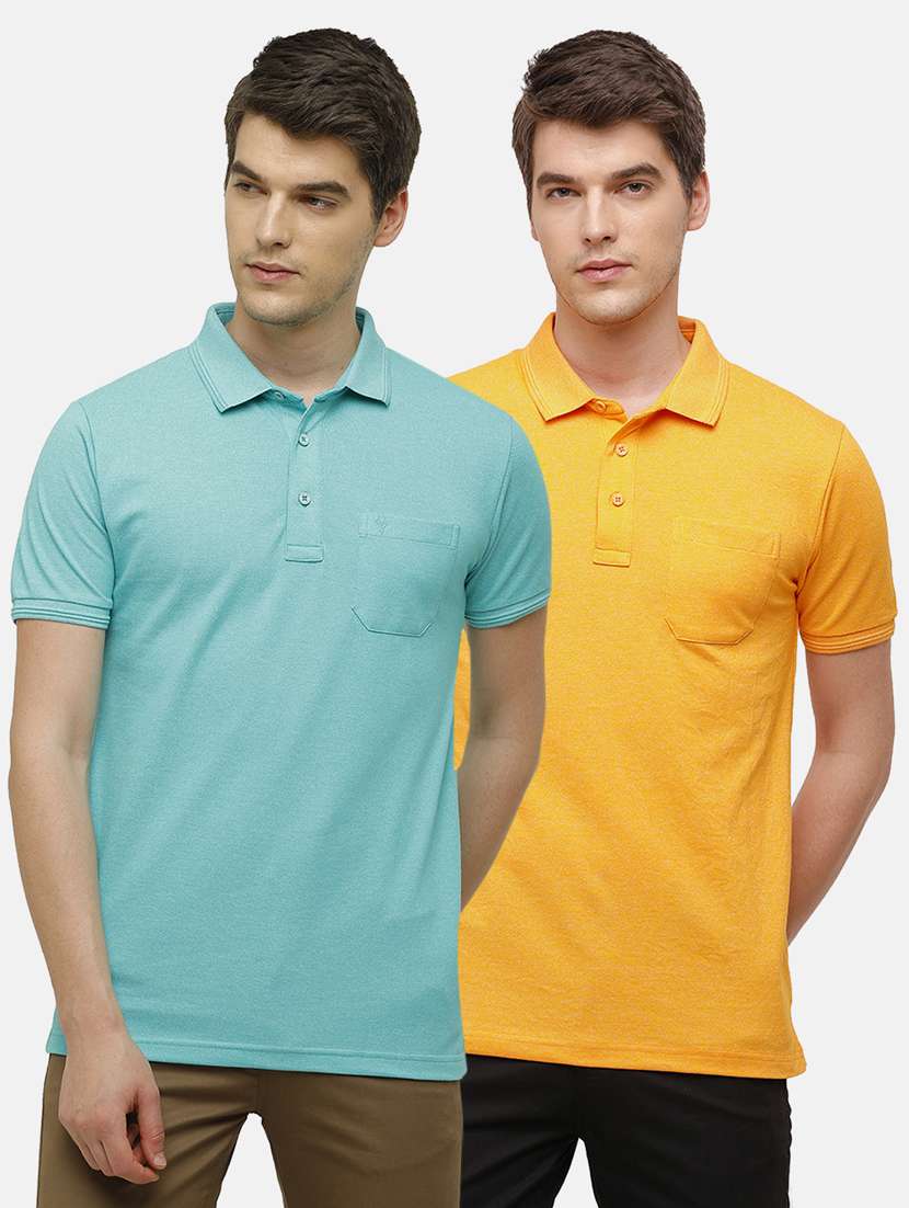 set of 2 solid polo t-shirt