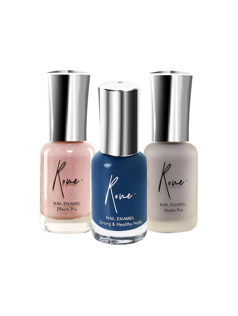 set of 3 strong & healthy, matte pro & effects pro nail enamel