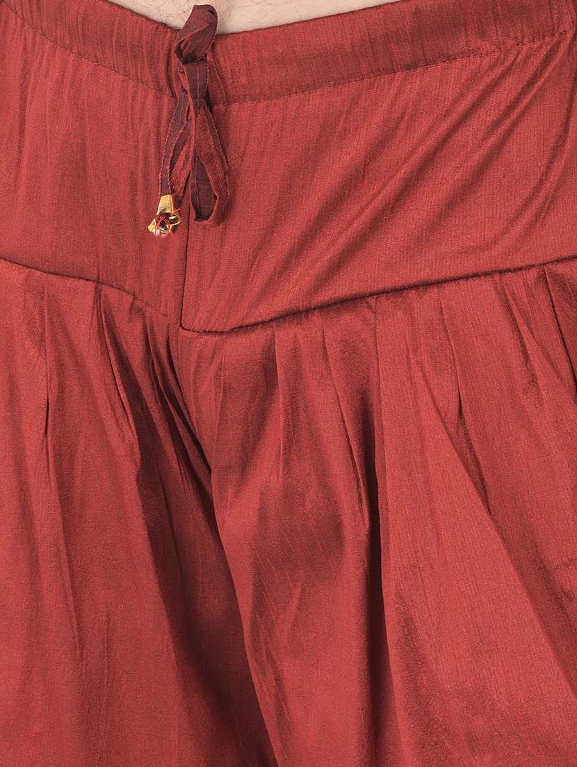 golden self-designed sherwani ethnic wear set - 18315501 -  Standard Image - 4