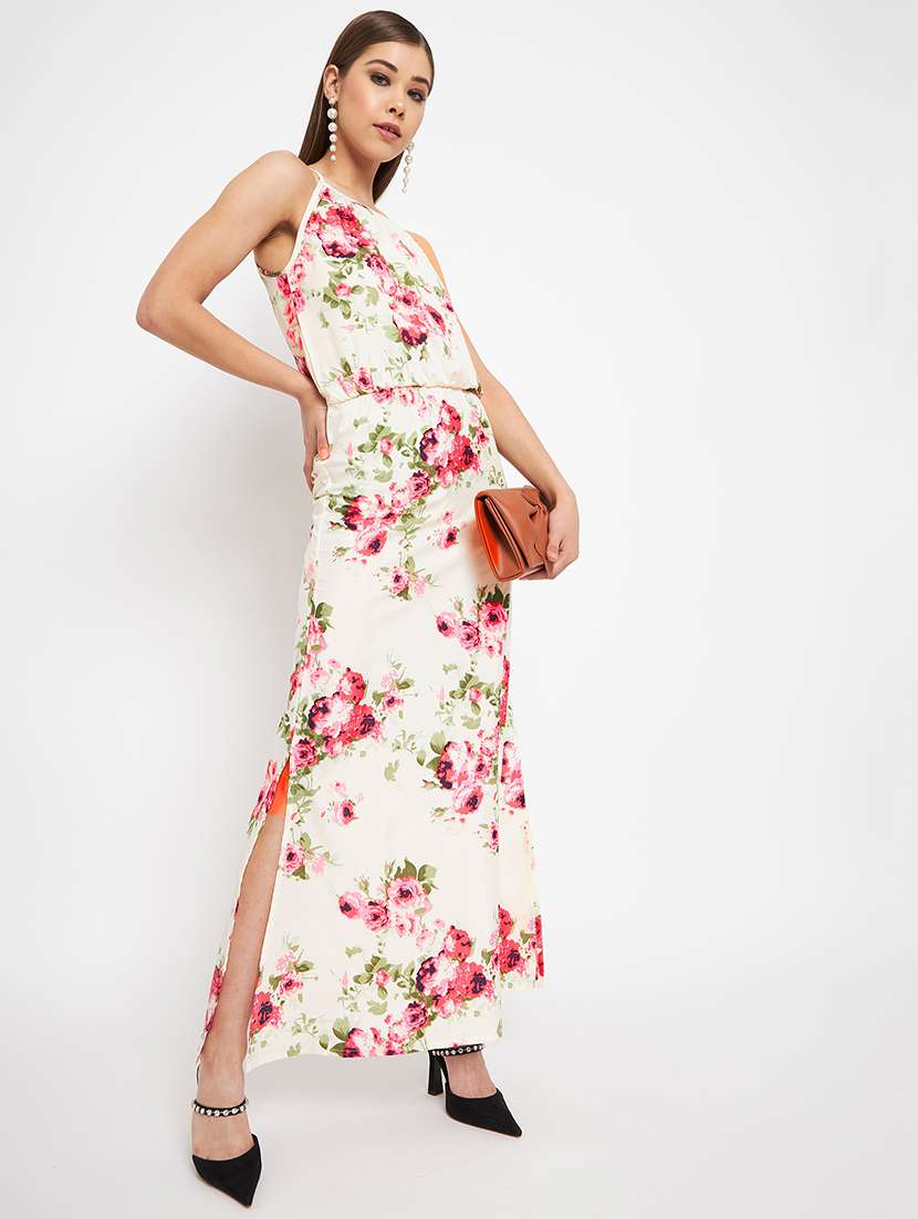 women's fit & flare floral dress - 18315609 - Standard Image - 4