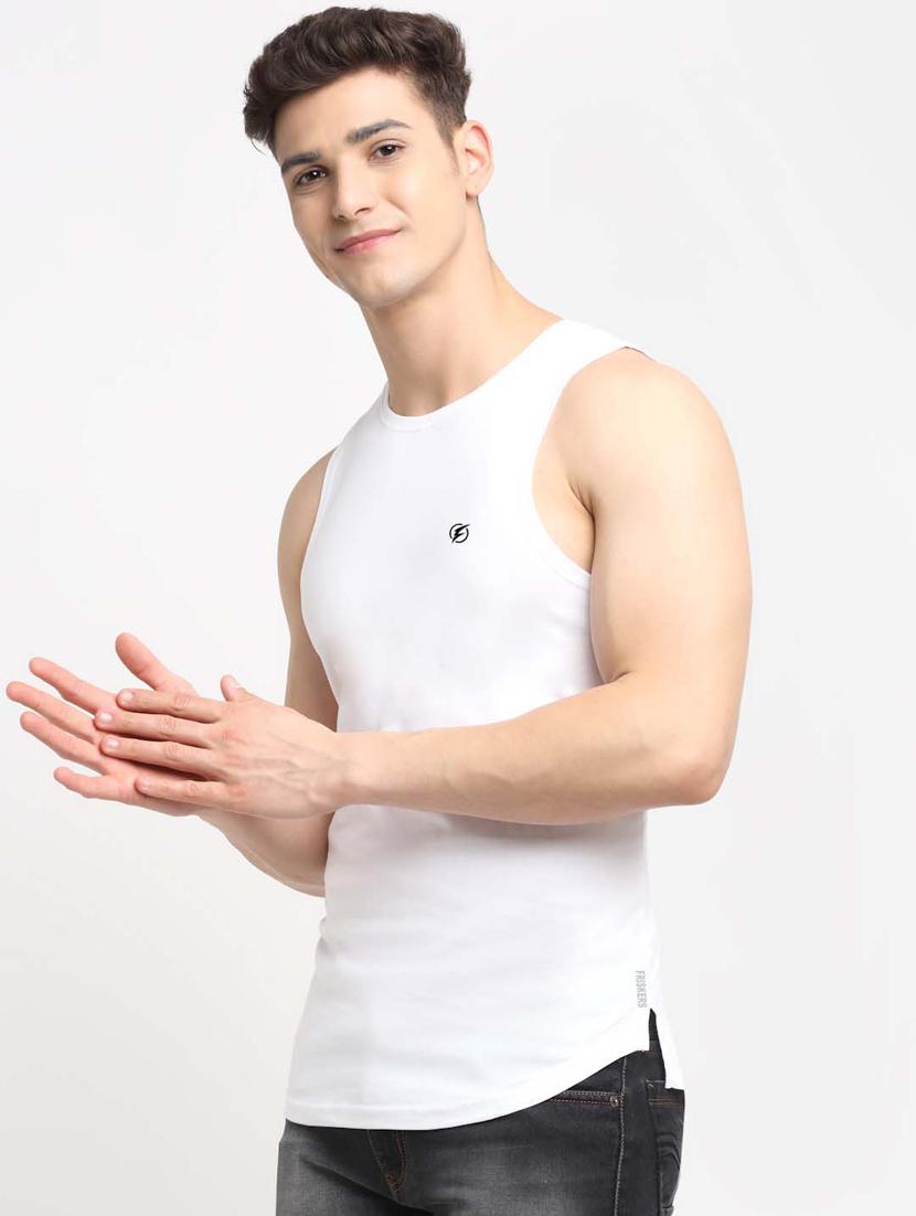 white solid vest - 18315811 -  Standard Image - 1