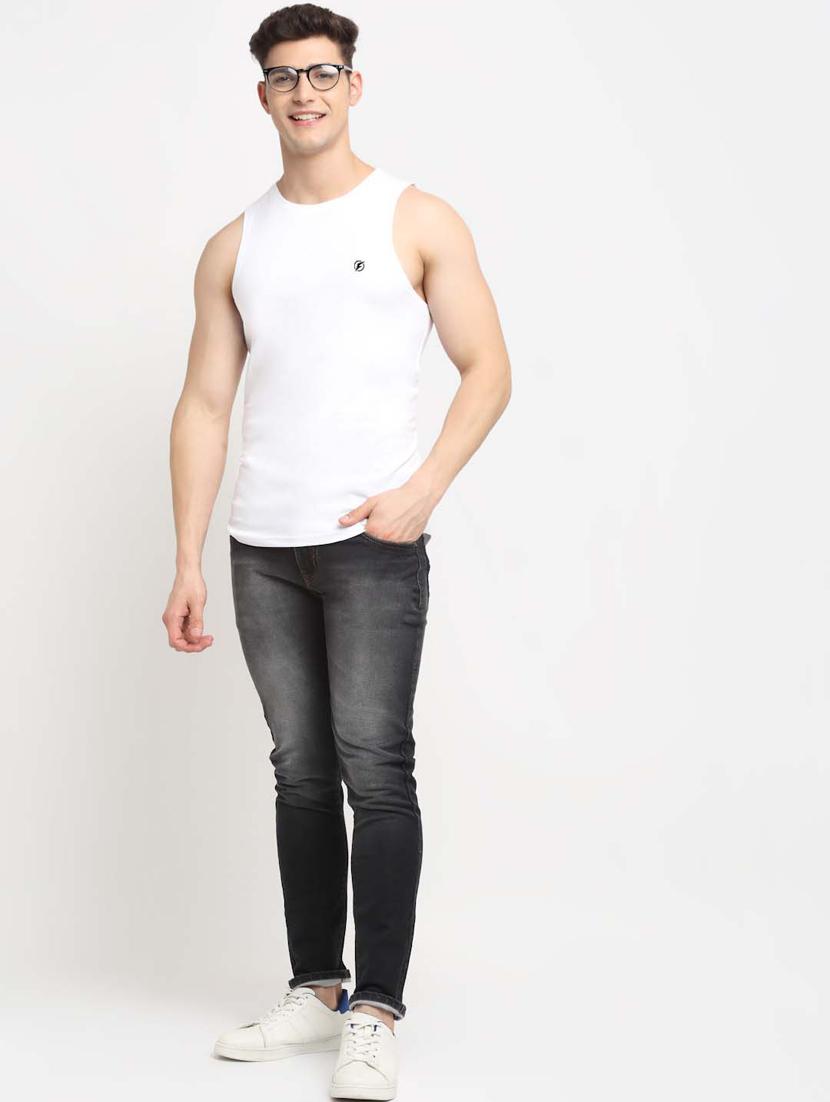 white solid vest - 18315811 - Standard Image - 4