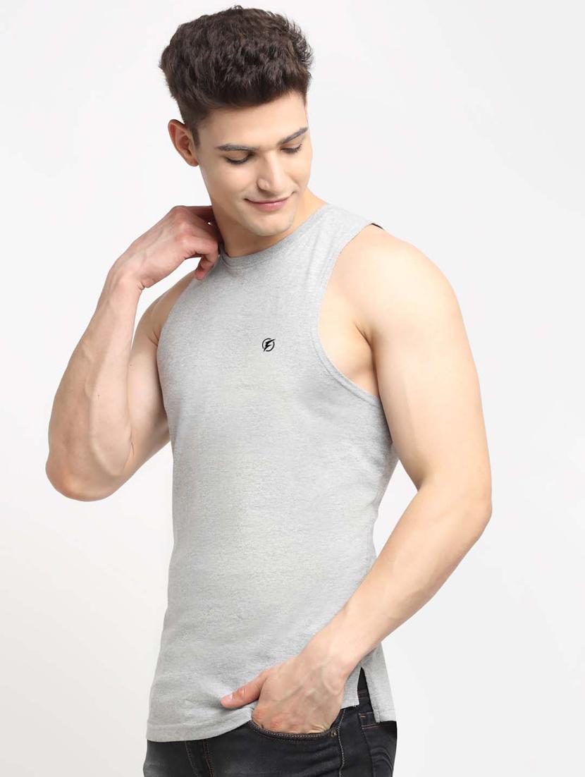 grey solid vest - 18315813 -  Standard Image - 1
