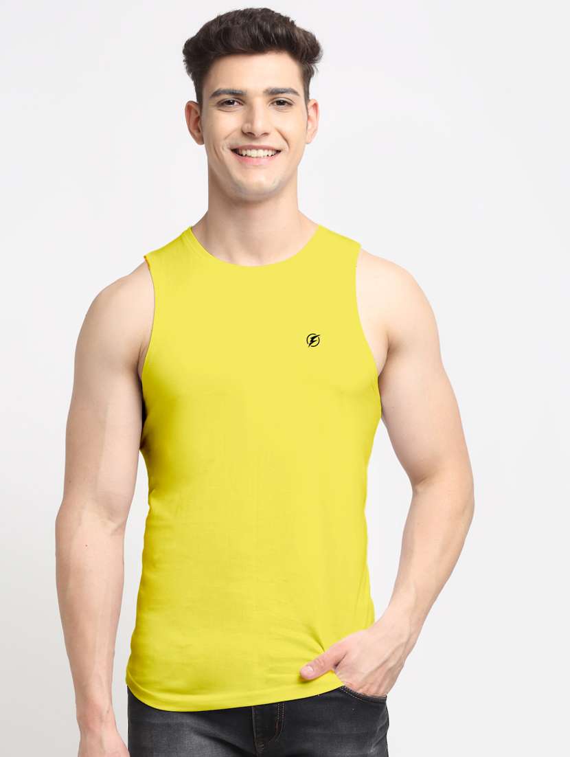 yellow solid vest