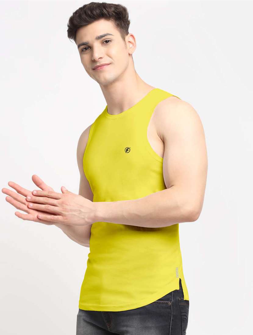 yellow solid vest - 18315815 - Standard Image - 1