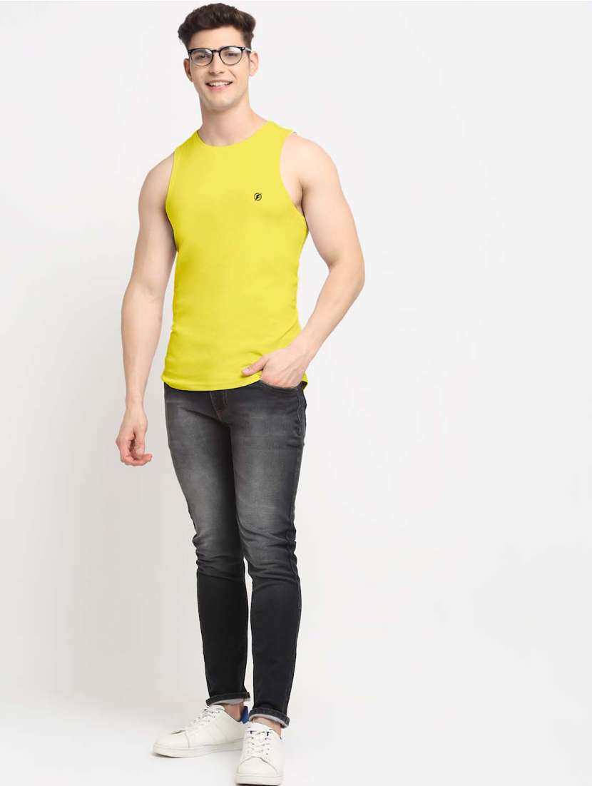 yellow solid vest - 18315815 - Standard Image - 4