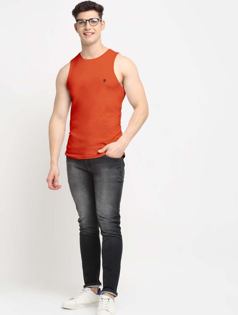 orange solid vest - 18315816 - Standard Image - 4