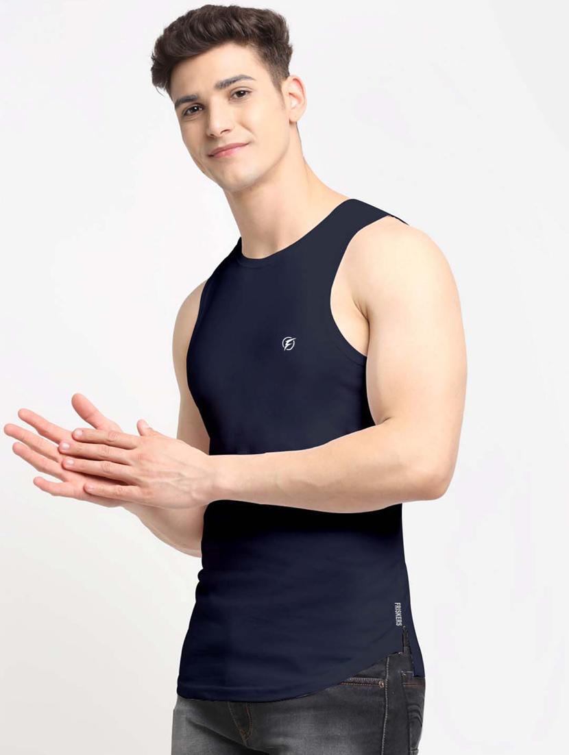 navy solid vest - 18315820 -  Standard Image - 1
