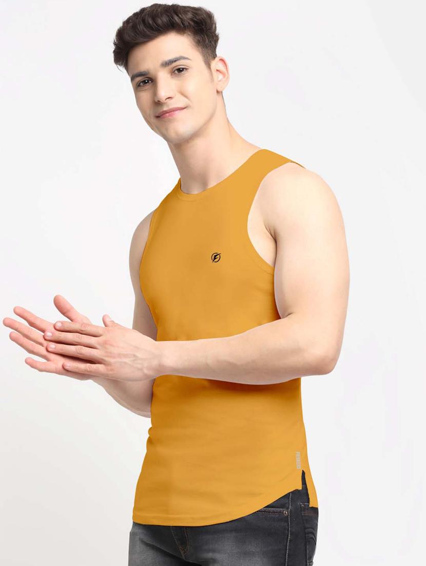 gold solid vest - 18315822 - Standard Image - 1
