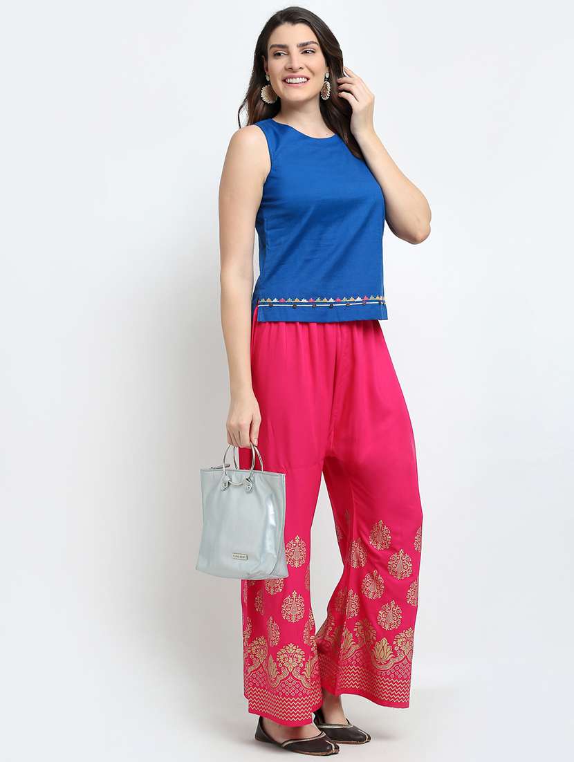 pack of 2 mid rise palazzo - 18316064 -  Standard Image - 4