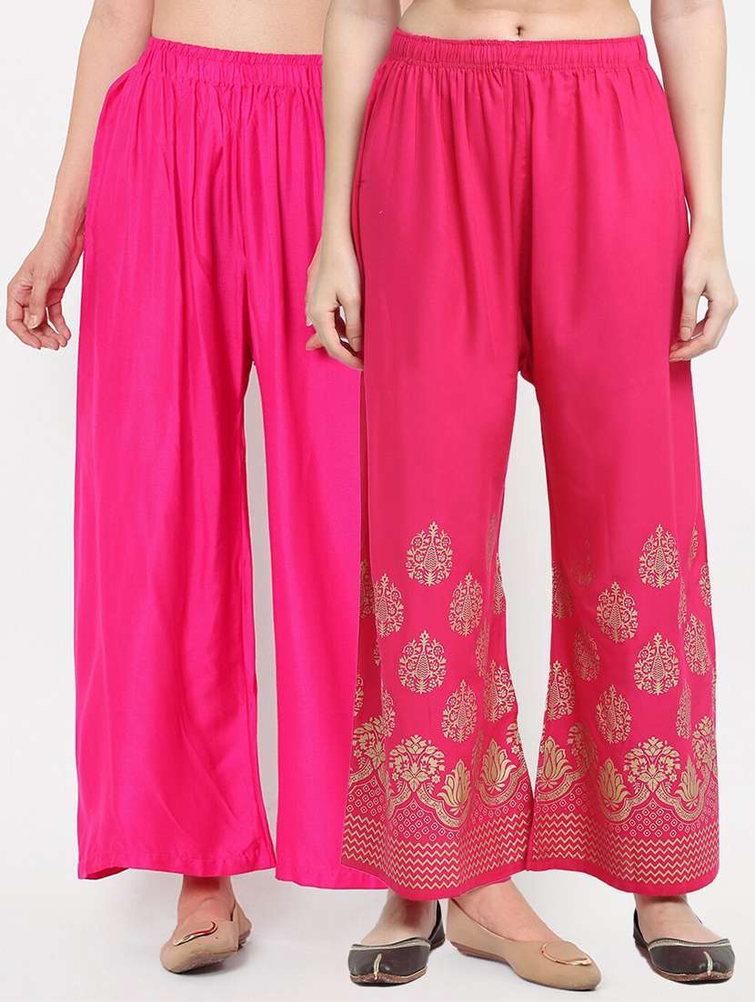 pack of 2 mid rise palazzo