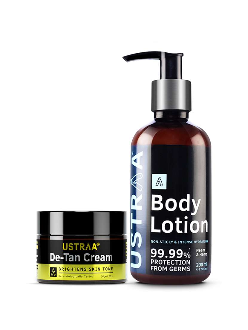Ustraa Body Lotion Germ Free   200ml & De Tan Cream   50g