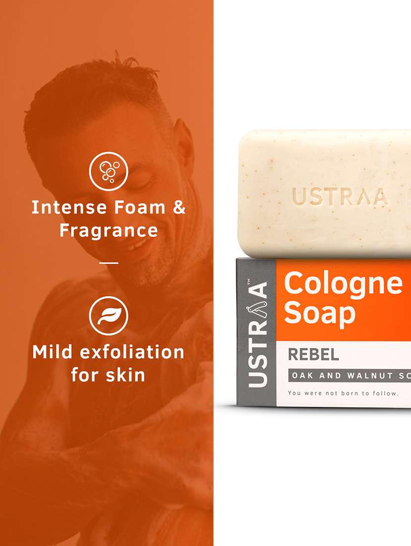 Ustraa Body Lotion Germ Free   200ml & Cologne Soap Rebel   Pack Of 3