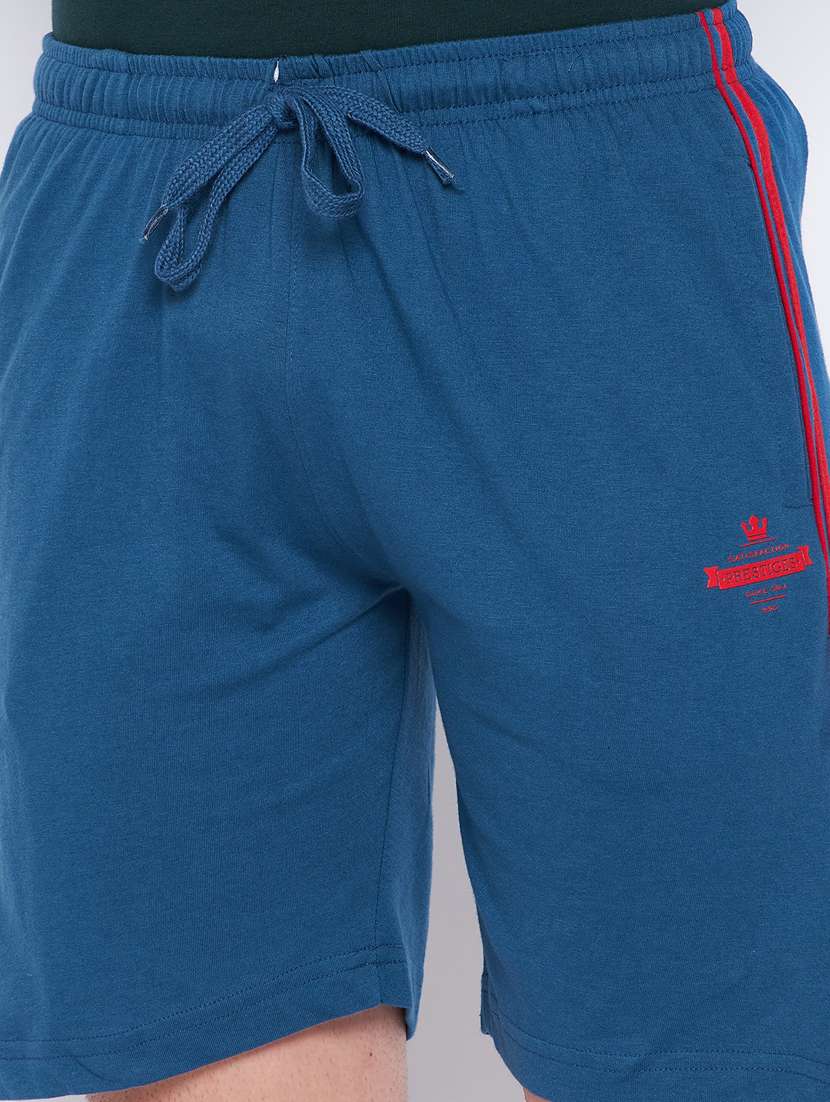 blue striped blend short - 18316246 -  Standard Image - 4